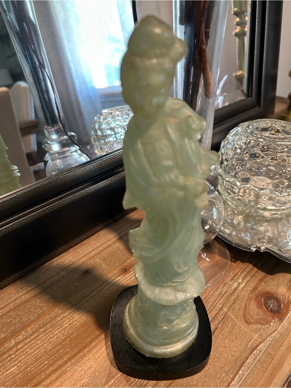 Rare… Chinese Carved Jade-style Figurine VTG or Antique